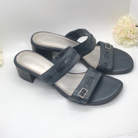 Liz Claiborne pebble leather “Quartz” sandals - Picture 10 of 15